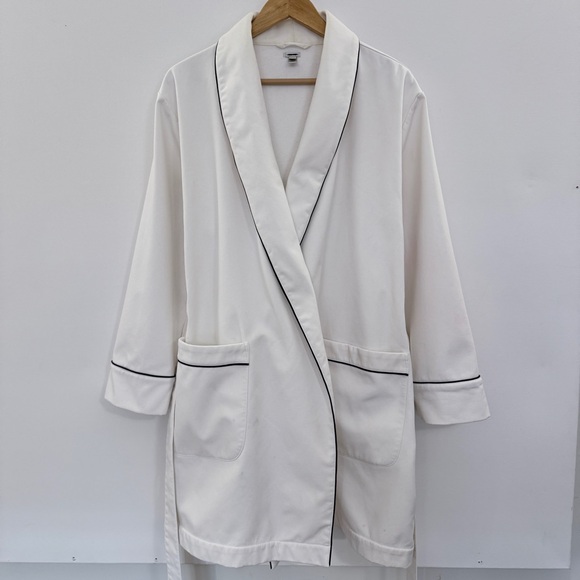 J. Crew Crisp White Terry Robe Large/XL - Picture 5 of 13